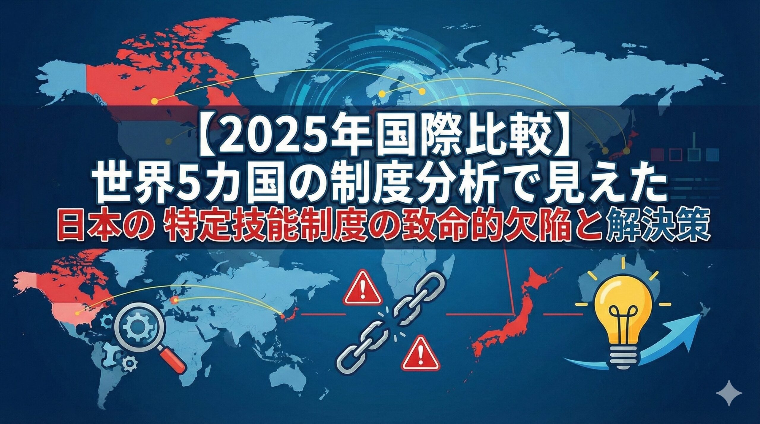 【2025年国際比較】世界5カ国の制度分析で見えた日本の特定技能制度の致命的欠陥と解決策