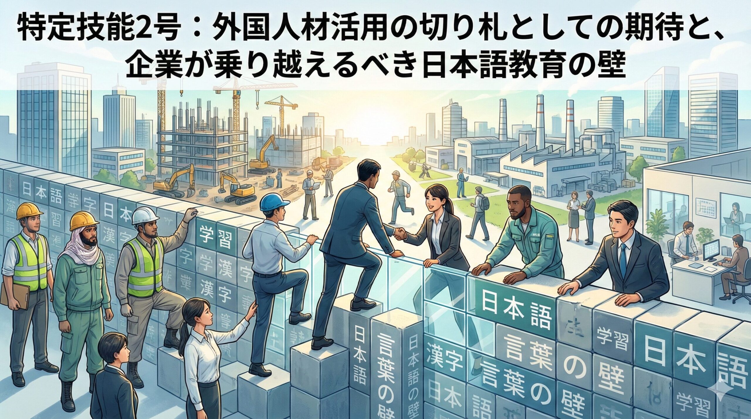 特定技能2号：外国人材活用の切り札としての期待と、企業が乗り越えるべき日本語教育の壁