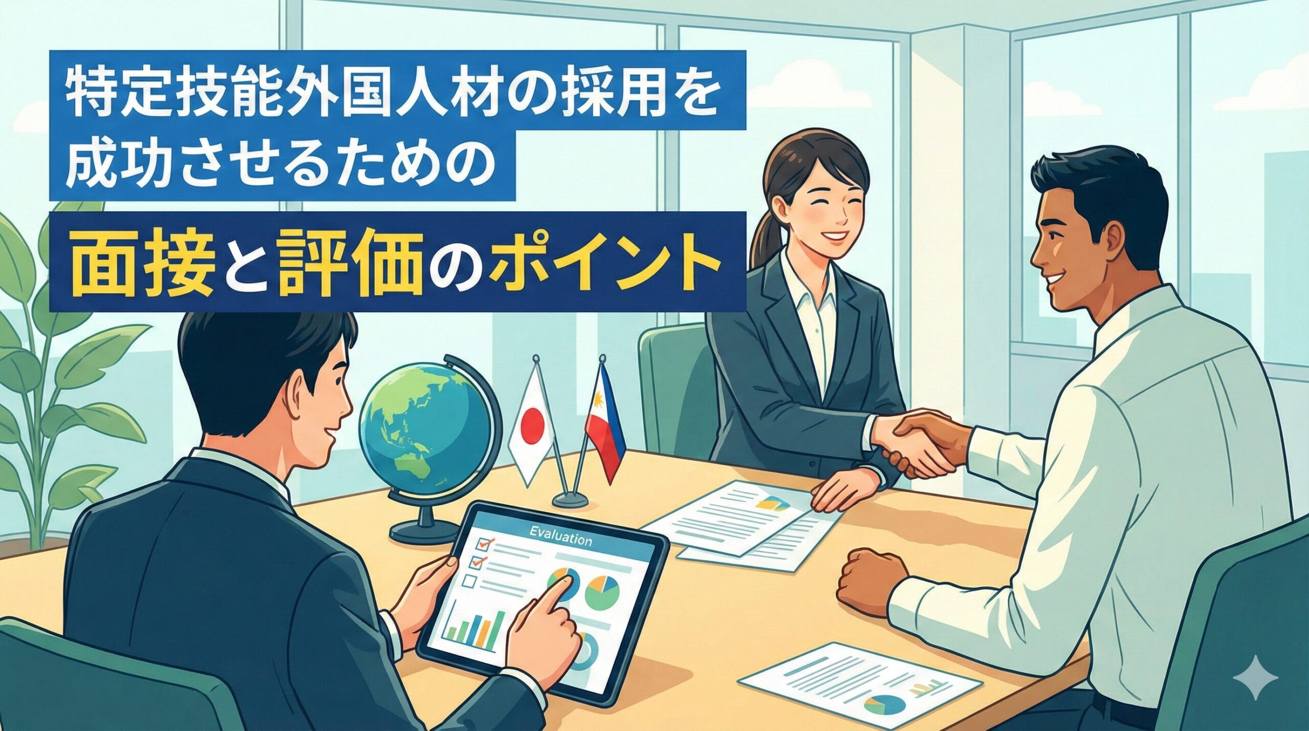 特定技能外国人材の採用を成功させるための面接と評価のポイント