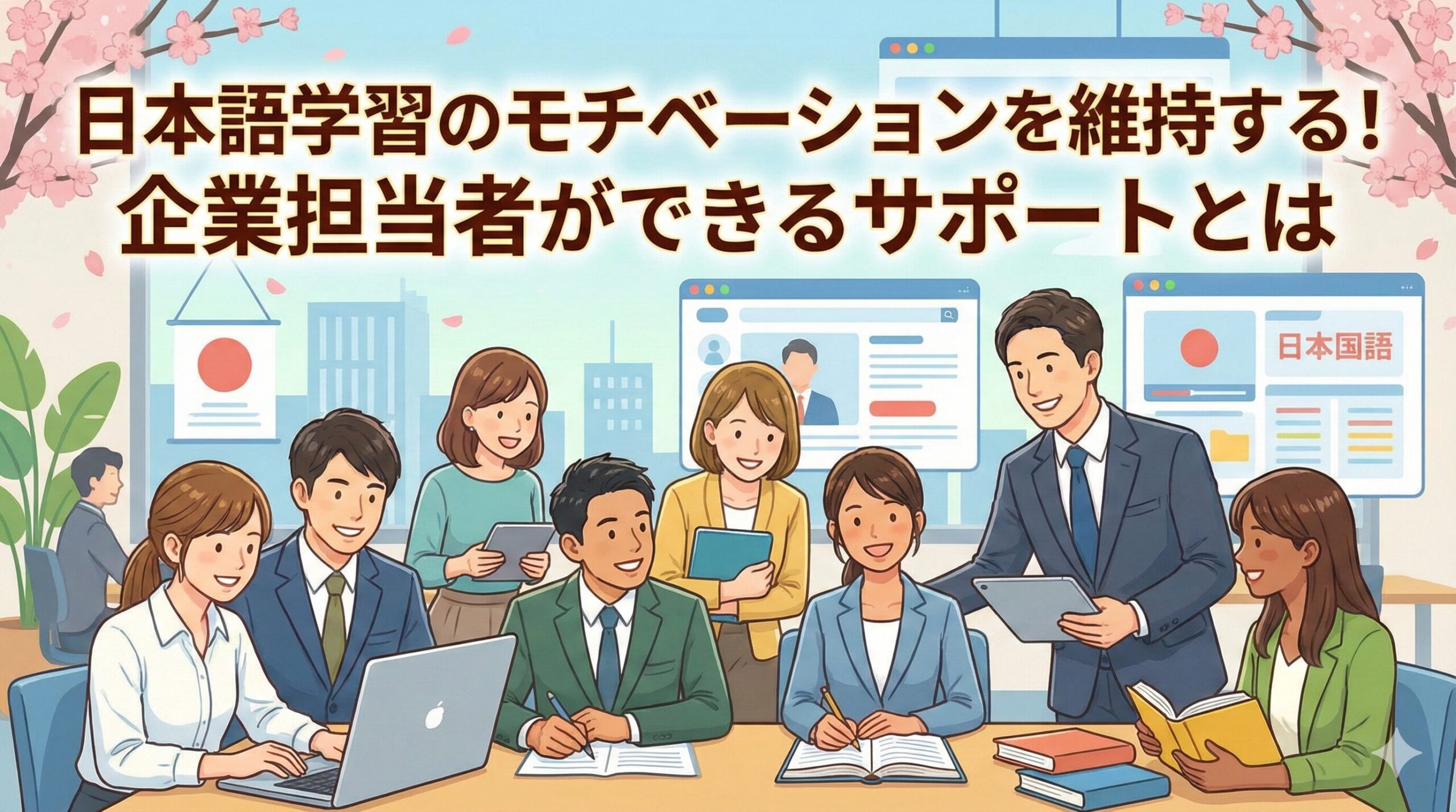 日本語学習のモチベーションを維持する！企業担当者ができるサポートとは