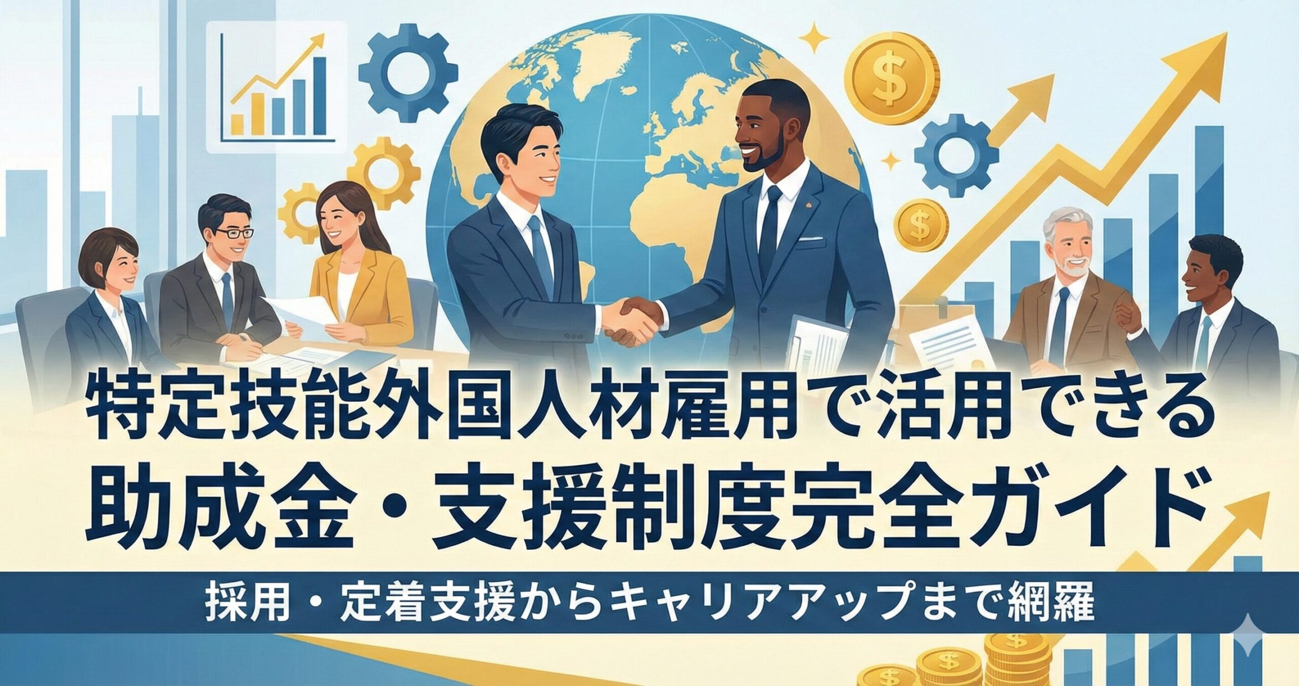特定技能外国人材雇用で活用できる助成金・支援制度完全ガイド