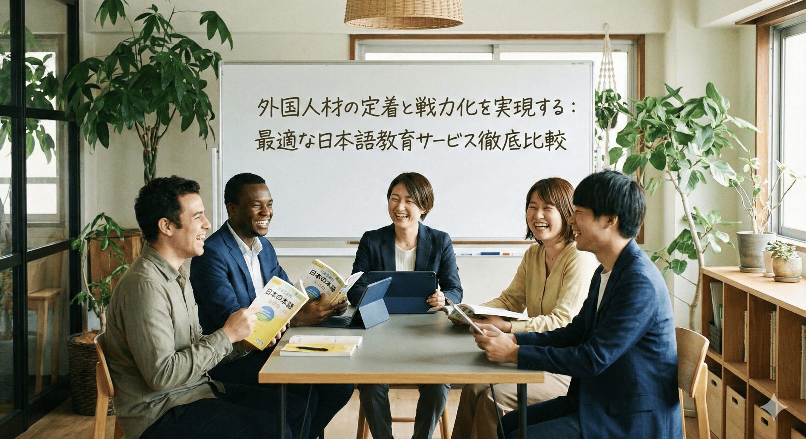 外国人材の定着と戦力化を実現する：最適な日本語教育サービス徹底比較