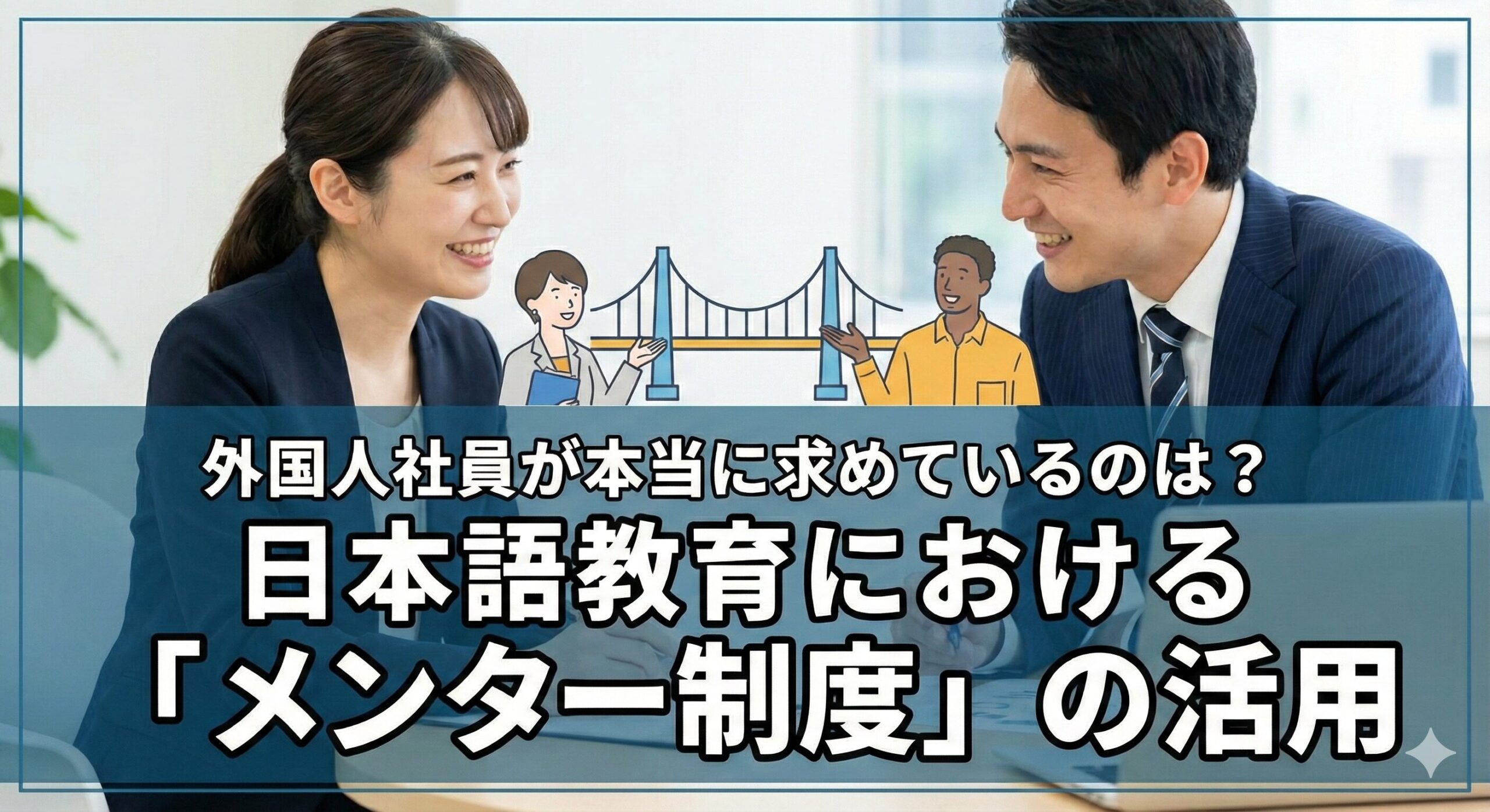 外国人社員が本当に求めているのは？日本語教育における「メンター制度」の活用