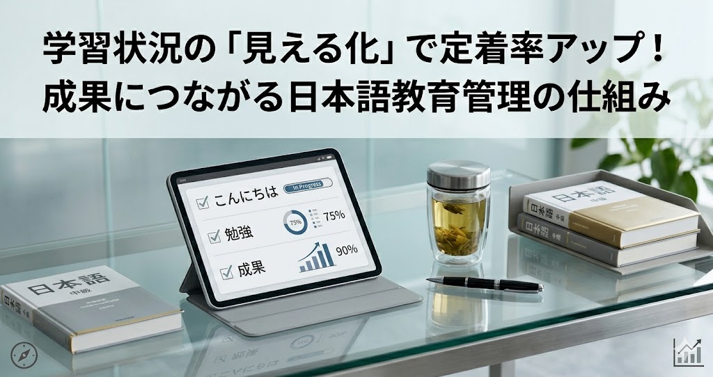 学習状況の「見える化」で定着率アップ！成果につながる日本語教育管理の仕組み