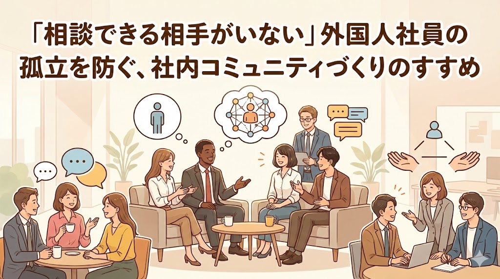 外国人社員の孤立を防ぐ、社内コミュニティづくりのすすめ