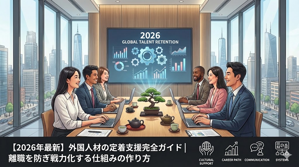 【2026年最新】外国人材の定着支援完全ガイド｜離職を防ぎ戦力化する仕組みの作り方