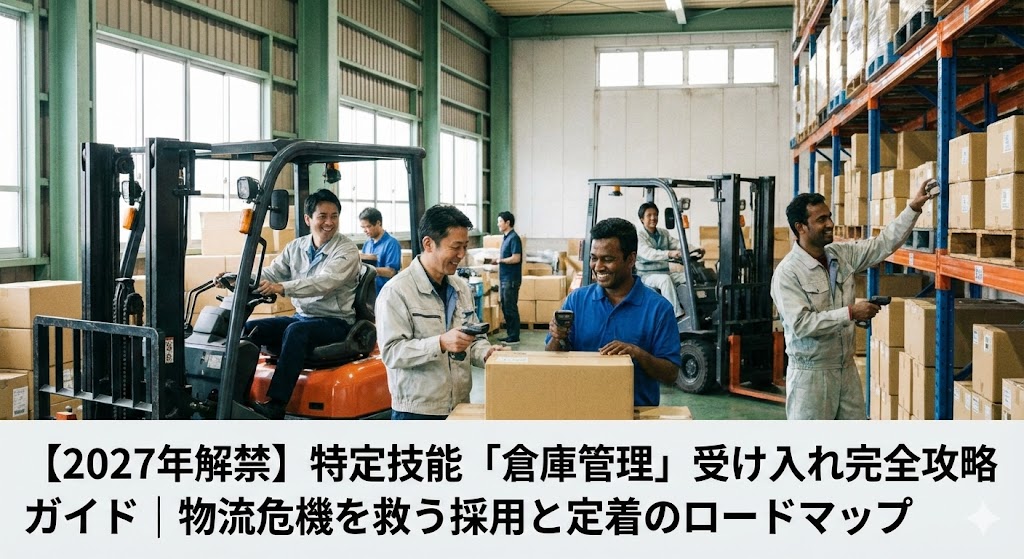 【2027年解禁】特定技能「倉庫管理」受け入れ完全攻略ガイド｜物流危機を救う採用と定着のロードマップ