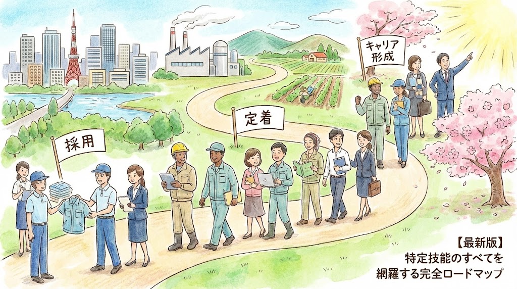 【最新版】特定技能のすべてを網羅する完全ロードマップ｜採用から定着・キャリア形成まで