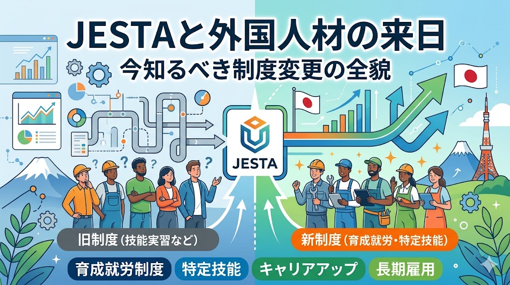 JESTAと外国人材の来日｜企業担当者・登録支援機関が今知るべき制度変更の全貌