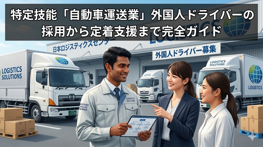 特定技能「自動車運送業」外国人ドライバーの採用から定着支援まで完全ガイド