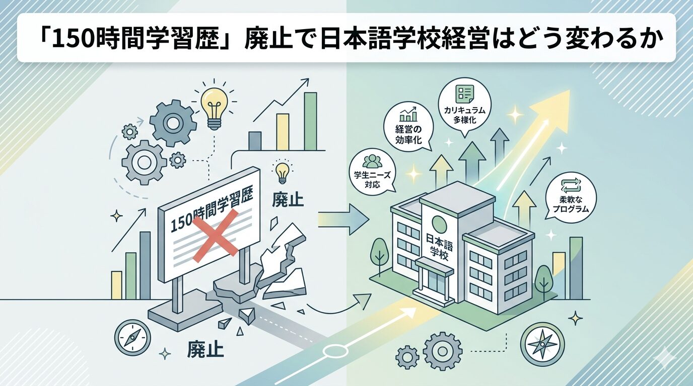 「150時間学習歴」廃止で日本語学校経営はどう変わるか