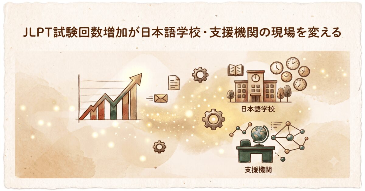 JLPT試験回数増加が日本語学校・支援機関の現場を変える